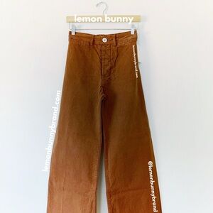 Jesse Kamm Sailor Pants in Tone 34 Brown Red Copper Size 2 Brand New NWT